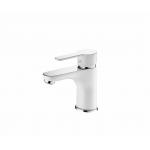 Brass Hot and Cold water Wash Basin Faucet single handle chrome/white for sale