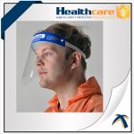 Hospital Protection Disposable Full Face Shields , Safety Medical Face Shield Visor for sale