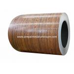 Wooden Pattern 0.2mm Pre Painted Aluminum Coil In Wall Panel for sale