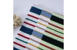 China Breathable Plain Cotton Sweat Absorbent Striped Knit Fabric For T - Shirt supplier