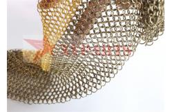 China Bronze Metal Ring Mesh For Teahouse Decoration supplier