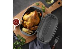 China Heat Resistant Microwave Safe Silicone Cooking Steamer 800ML supplier