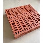 Building Decoration Hollowed Decorative Terracotta Bricks Red Clay Breeze Blocks For Wall for sale
