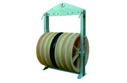 China Power Cables Rollers Electric Single Wheel Cable String Pulley Conductor Stringing Blocks supplier