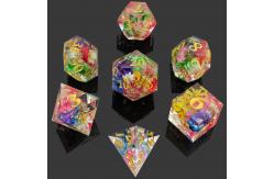 China Wear Resistant Resin DND Dice Hand Pouring Polyhedral Sharp Edge supplier