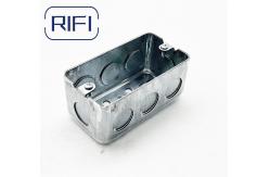 China Galvanized Steel 1 Gang Electrical Conduit Boxes Square Shape supplier
