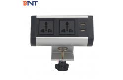 China 240VAC Clamping Table Mounted Desktop Power Socket supplier