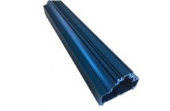 China Bright Blue Anodizing Extruded Aluminum Case 6063 / 6061 Water Proof supplier