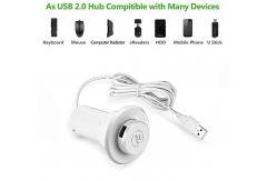 China ABS Desk Grommet High Safety USB Table Hub Generous 3.1A Power Supply supplier