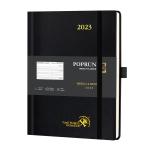 Hardcover Weekly Planner 2023 2024 Black A4 Monthly Weekly Agenda January To December for sale