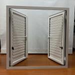 Frame Surface Treatment Powder Coating Aluminum Louver Window With Invisible Function