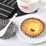 430 Stainless Steel Reusable Egg Tart Mold Stainless Steel Chrysanthemum Cup Cake Mold DIY Baking Tool for sale