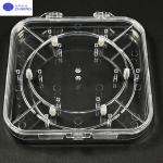 China Adjustable Wafer Box Transparent PC Wafer Carrier for Semiconductor Protection factory