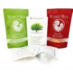 Eco Friendly Customized Logo 100g 250g  Kraft Paper Tea Coffee Nuts Powder Bag Recyclable Kraft Paper Pouch for sale