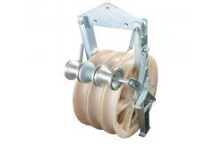 China 508 Mm Transmission Line Stringing Pulley Block With Grounding Rollers supplier