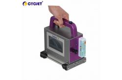 China Portable 71mm Printing Height Handheld Inkjet Printer Batch Code Touch Screen supplier