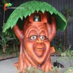 Amusement Park Customized Animatronic Talking Tree 3m Height
