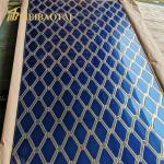 Blue Gold Mixed Color Diamond Pattern Decorative Sheet 4x8 Feet For Counter for sale