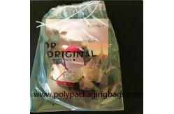 China 35x40cm 0.06mm Transparent LDPE Drawstring Storage Bag supplier