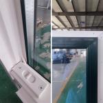Heat Insulated UPVC Single Hung Window Ventilator White Black