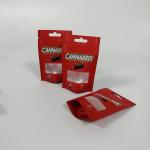 Medical Cbd Plastic Pouches Packaging Smell Proof 1/4oz 1/2oz 1oz With Window / Zipper for sale