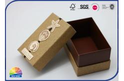 China Brown Customized Rigid Shoulder Box For Special Gift Soap supplier