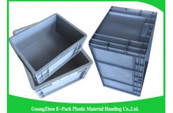 China Standard WarehouseEuro Stacking Containers Moving Storage Grey Light Weight supplier