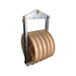 508mm 3-Wheel Nylon Double Sheave Pulley Block For Electric Construction for sale