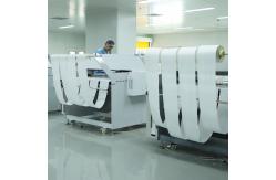 China Polyester Nylon Jumbo Wiper Roll High Density Cleanroom Wiper Cloth For Machine supplier