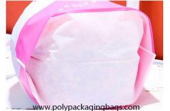 China Gravure Printing Double Layer 0.08mm LDPE CPE Drawstring Gift Bag supplier