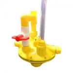 Breeding Pressure Regulating Valve Poultry Drinking Line Parts Yellow for sale