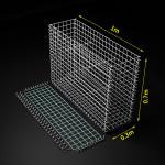50x50mm Galvanized Welded Steel Gabion Cage for sale