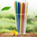 Straight Plastic Recycled Paper Straws , Bubble Tea Paper Straws Food Grade for sale