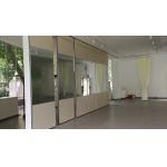 Movable Folding Partition Wall System Aluminium Frame Melamine Finish for sale