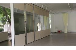 China Movable Folding Partition Wall System Aluminium Frame Melamine Finish supplier