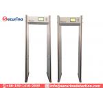 Airport Door Frame Metal Detector Stationary Body Scanner With LED Light Bar Alarming for sale