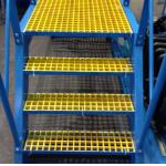 Yellow Walkway FRP Grating Non Slip Fiberglass Grating Panels 30*30mm Size for sale