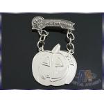 Pumpkin Logo Personalized 3D Lapel Pins , Funny Collectible Lapel Pins for sale