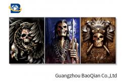 China Picture With Playing Skull , Flippped Changing Lenticular 3d Image supplier