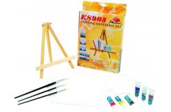 China Beautiful Oil Painting Sets For Adults With Table Triangular Easel supplier
