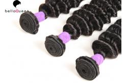 China Deep Wave Unprocessed Brazilian Human Hair Weft Full End Without Split supplier