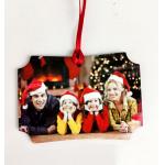 Rectangle Shape Pendent Dye Sublimation Blanks Xmas Gift Decoration for sale