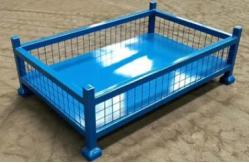 China Detachable Metal Cages Mesh Pallet Container Wire Mesh Stillages Cage Box supplier