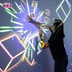 Immersive Interactive Projection Spaces Responsive To Sound Motion And Touch