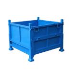 Waste Treatment Metal Stackable Storage Cage Steel Collapsible Wire Mesh Container for sale