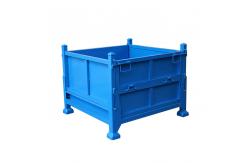 China Waste Treatment Metal Stackable Storage Cage Steel Collapsible Wire Mesh Container supplier