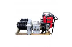 China Double Capstan Cable Pulling Winch 18KN 40KN Cable Drum Winch supplier