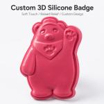 Custom Bear Fridge Magnets Badge with Full Colorful Oekotex TPU and Eco-friendly Custom Designs for Promotional Souvenir Gifts for sale