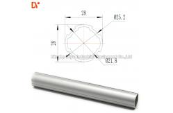 China Aluminium Alloy Lean Tube Customizable Round Aluminum Pipe For Racking System supplier