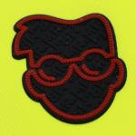 Customized 3D Silicone Label Heat Press Washable 3D Soft Silicone Logo Transfer  Badge